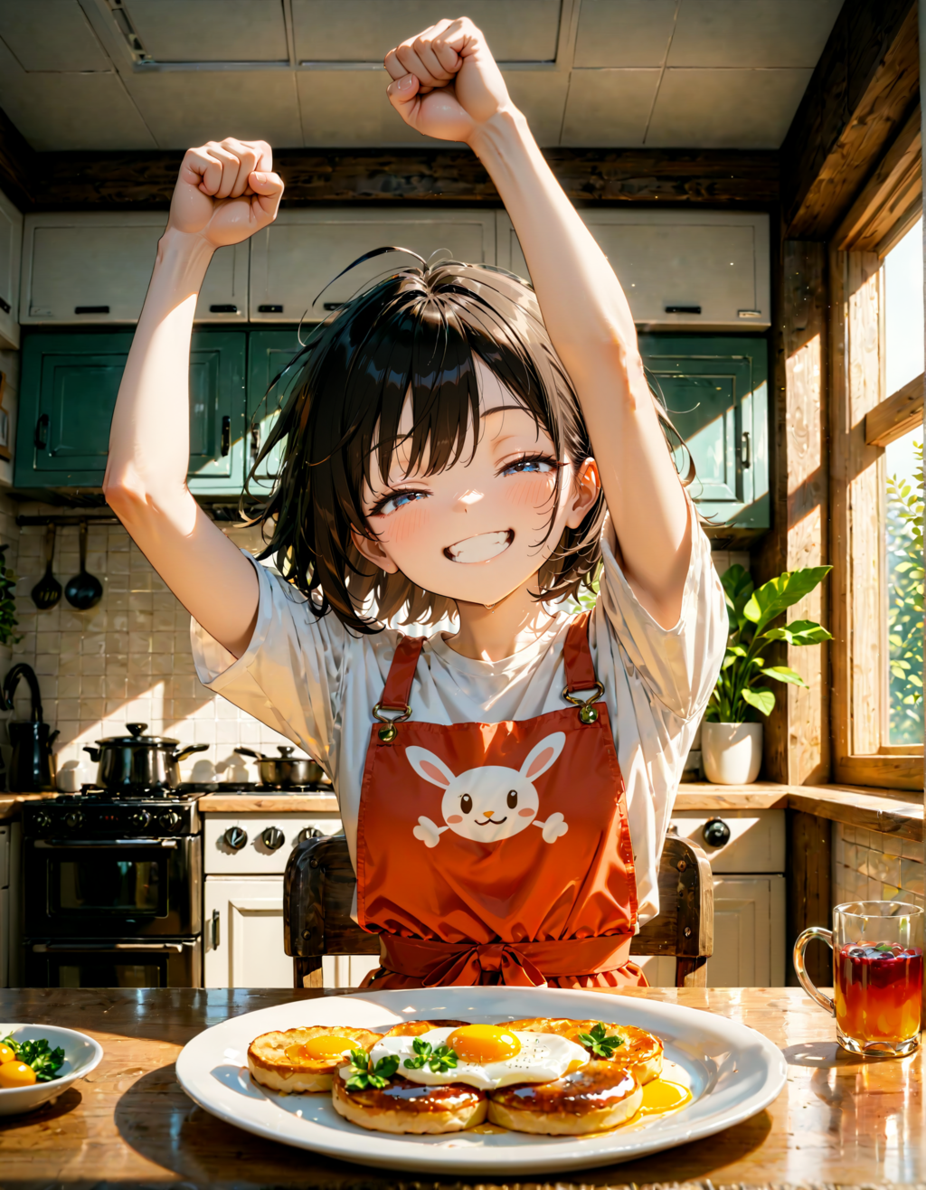 今日はガッツポーズの日。しっかりいい朝食の日　その２