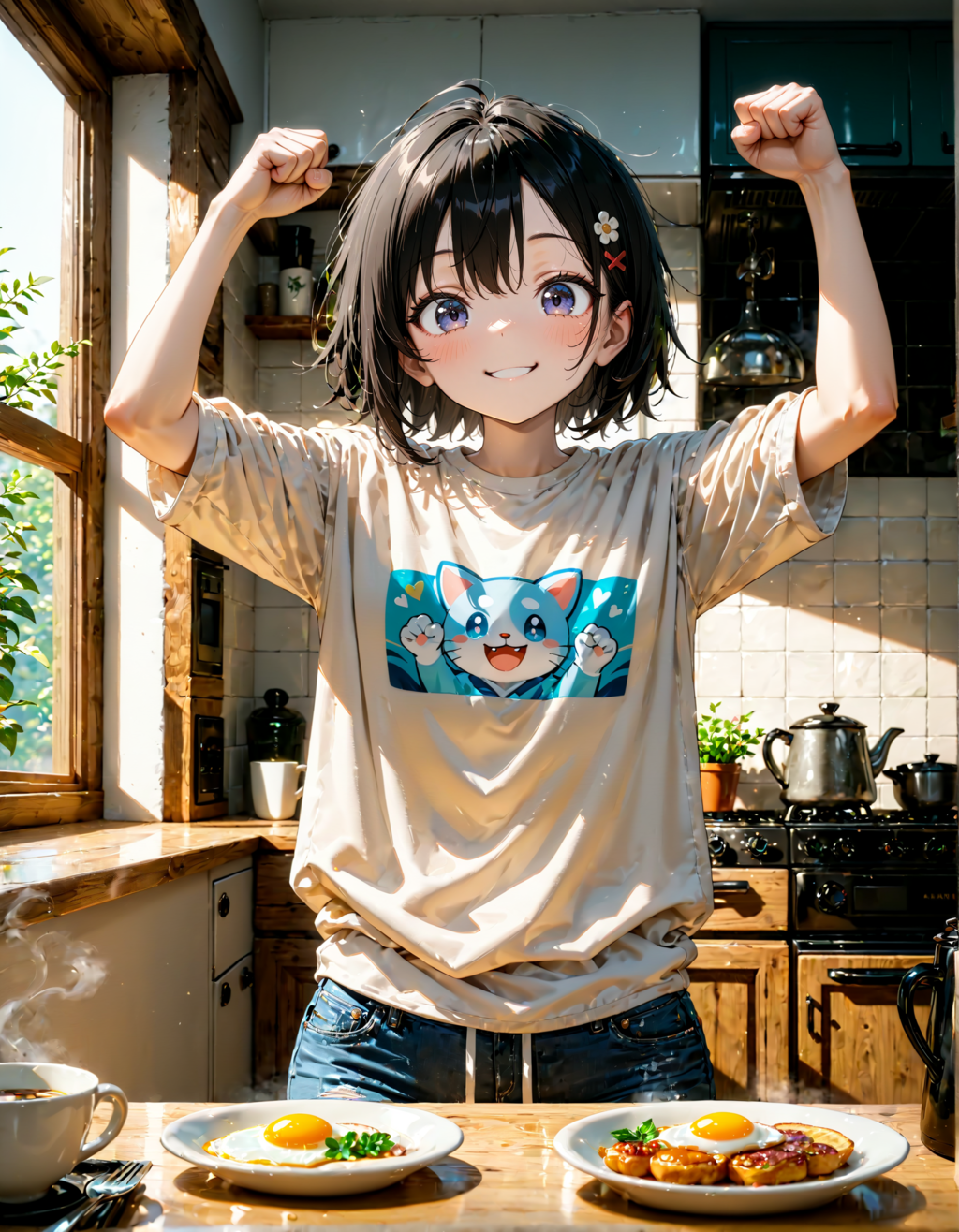 今日はガッツポーズの日。しっかりいい朝食の日　その２