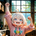 今日はガッツポーズの日。しっかりいい朝食の日　その２ 2枚目