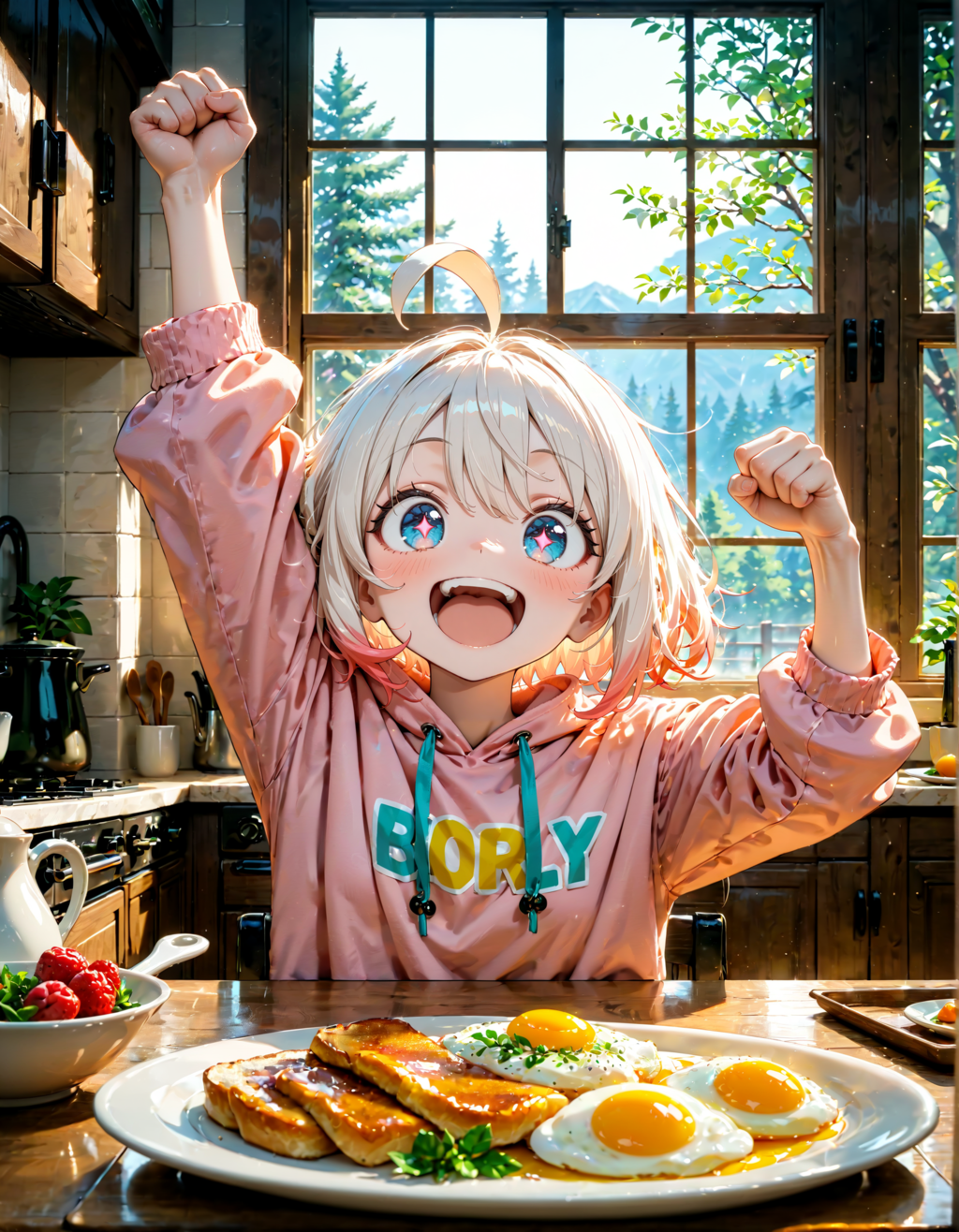 今日はガッツポーズの日。しっかりいい朝食の日　その２