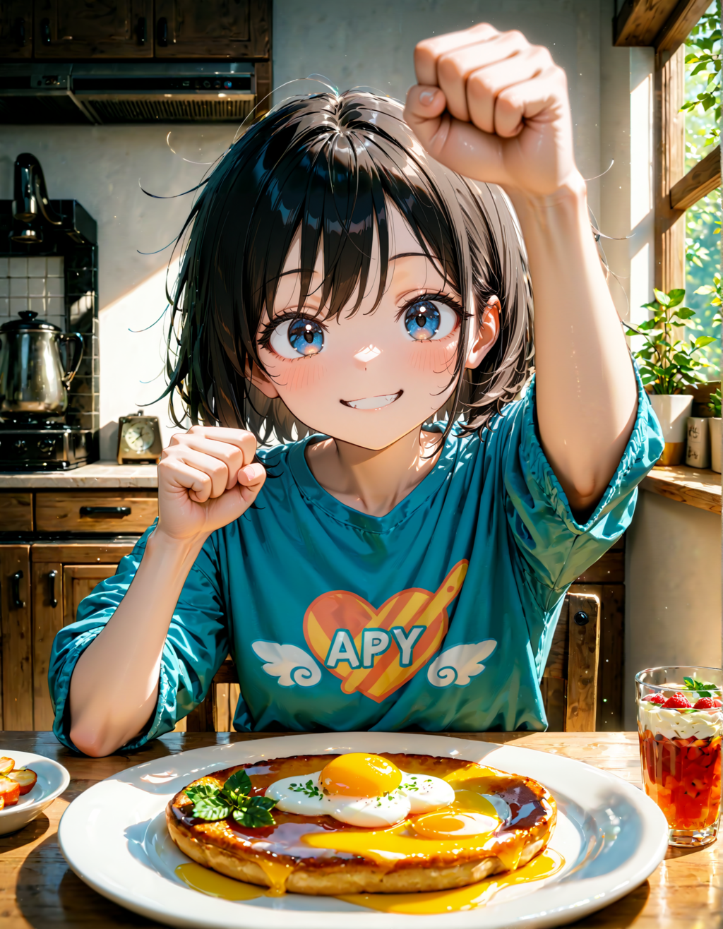 今日はガッツポーズの日。しっかりいい朝食の日　その２