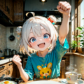 今日はガッツポーズの日。しっかりいい朝食の日　その２ 8枚目