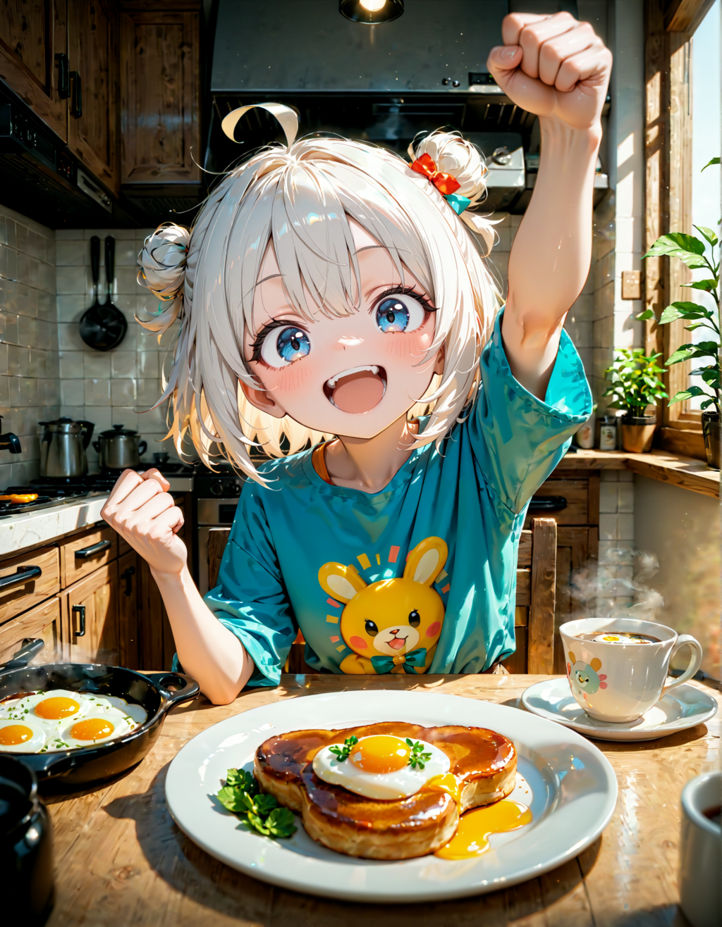 今日はガッツポーズの日。しっかりいい朝食の日　その２