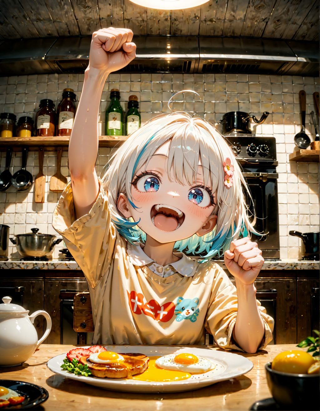 今日はガッツポーズの日。しっかりいい朝食の日　その２