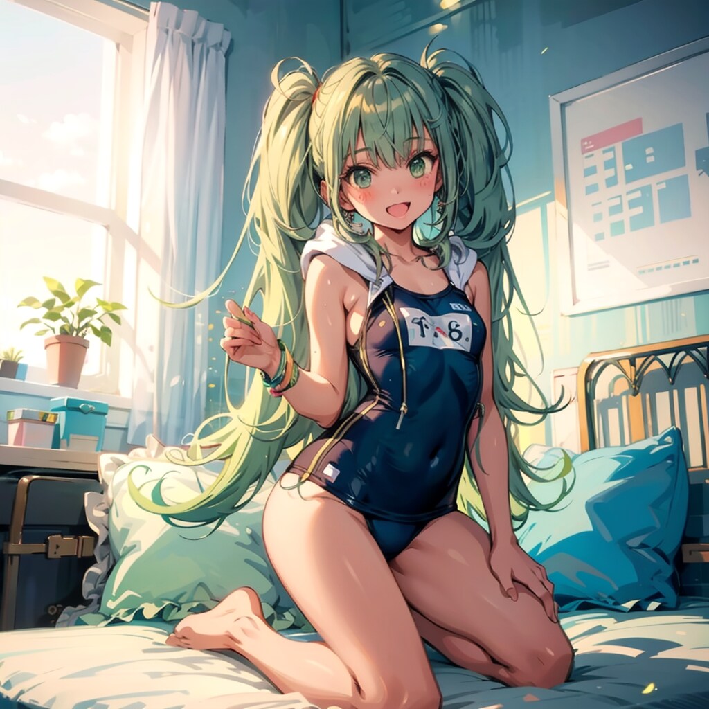 ミクさんの水着