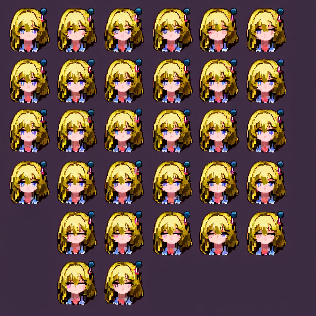 VEGAドット絵をPHOENIXで生成してみた。