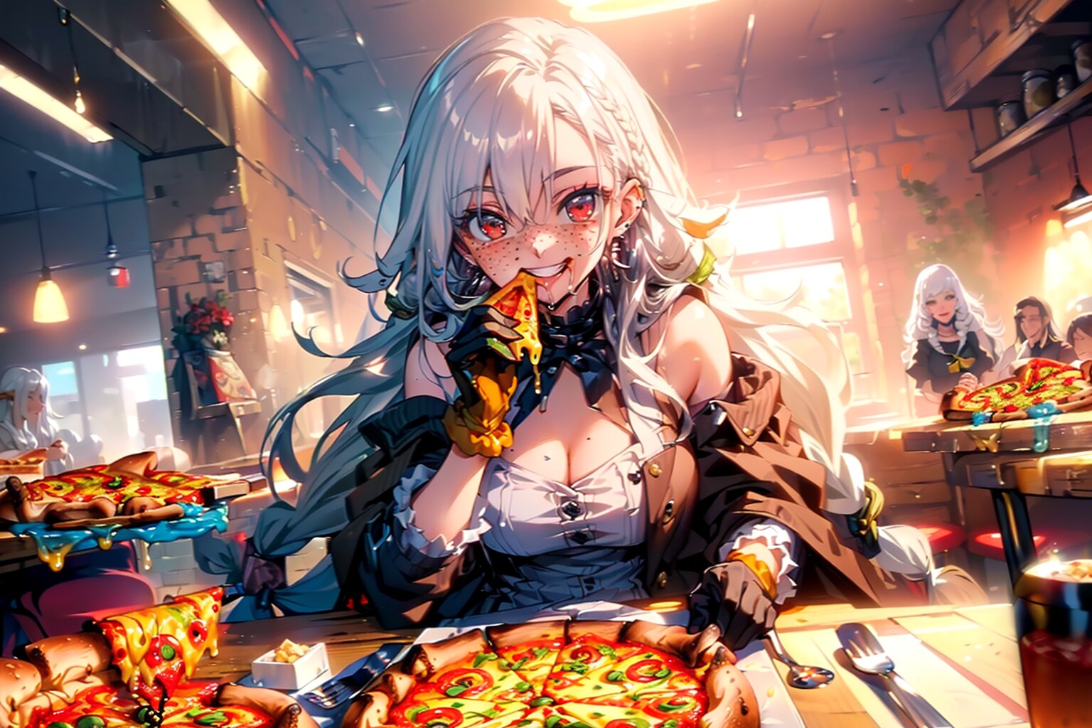 ピザは粉もん | の人気AIイラスト・グラビア