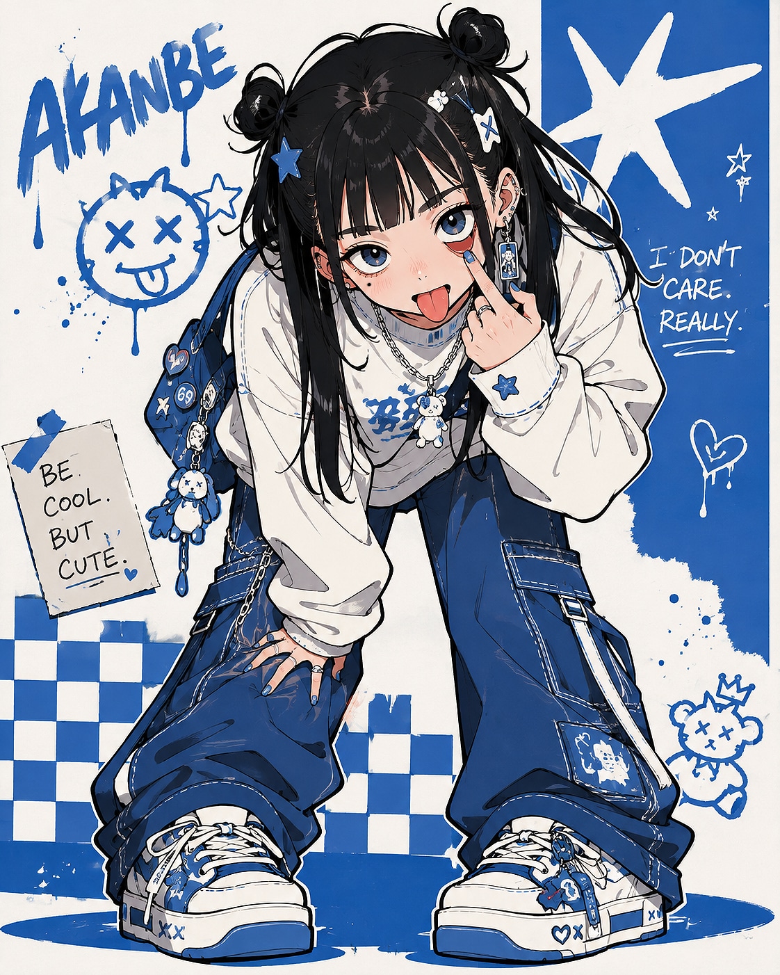 泣きぼくろ少女 | の人気AIイラスト・グラビア