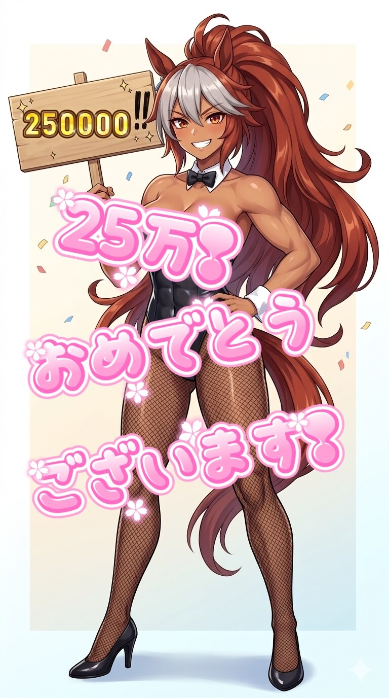 25万❢おめでとうございます❢