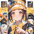 3/3：ペンギンイラスト制作中に偶然生成された女の子 2枚目