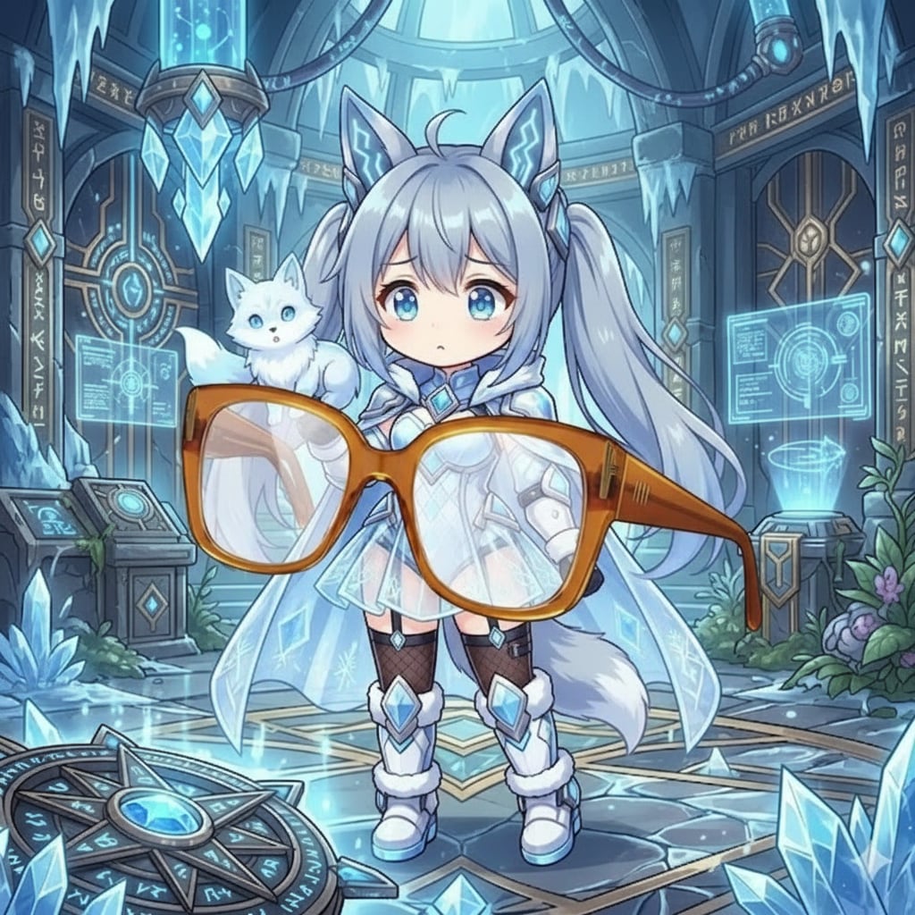 [がぞうどうぞ] アイス・フロストハートちゃんが眼鏡を見つけたようです