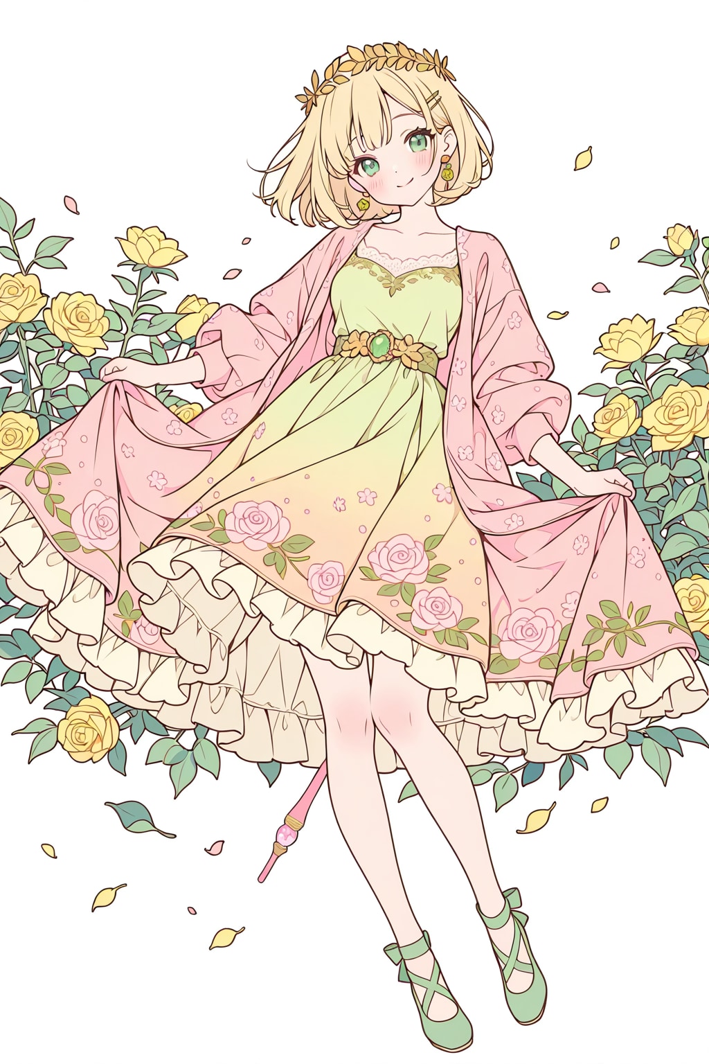 花と草衣装 | の人気AIイラスト・グラビア