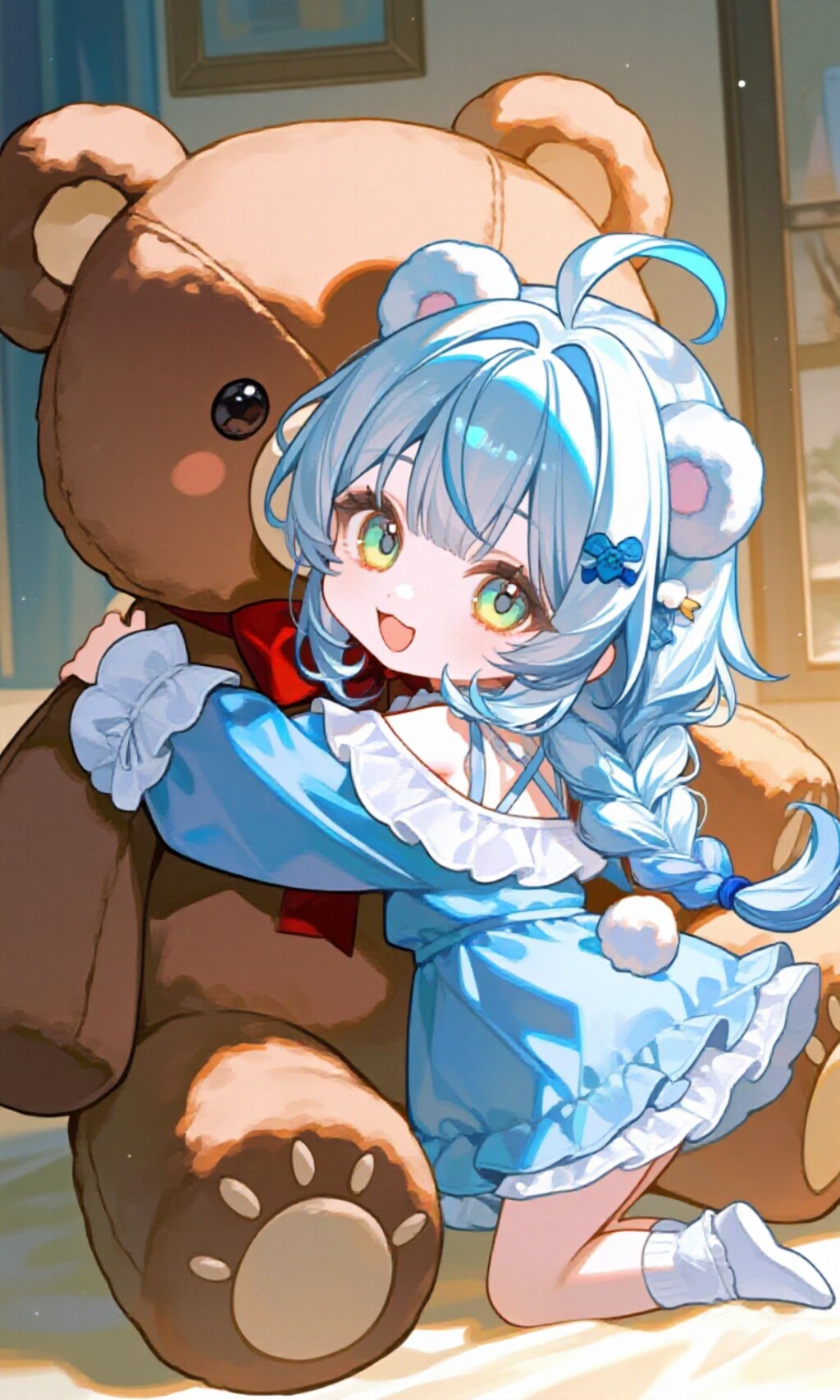 大きいくまと一緒