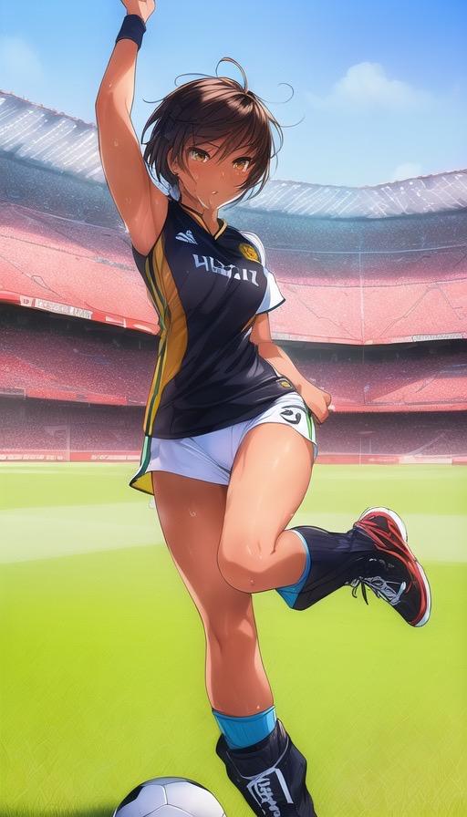 サッカー女子イラスト集