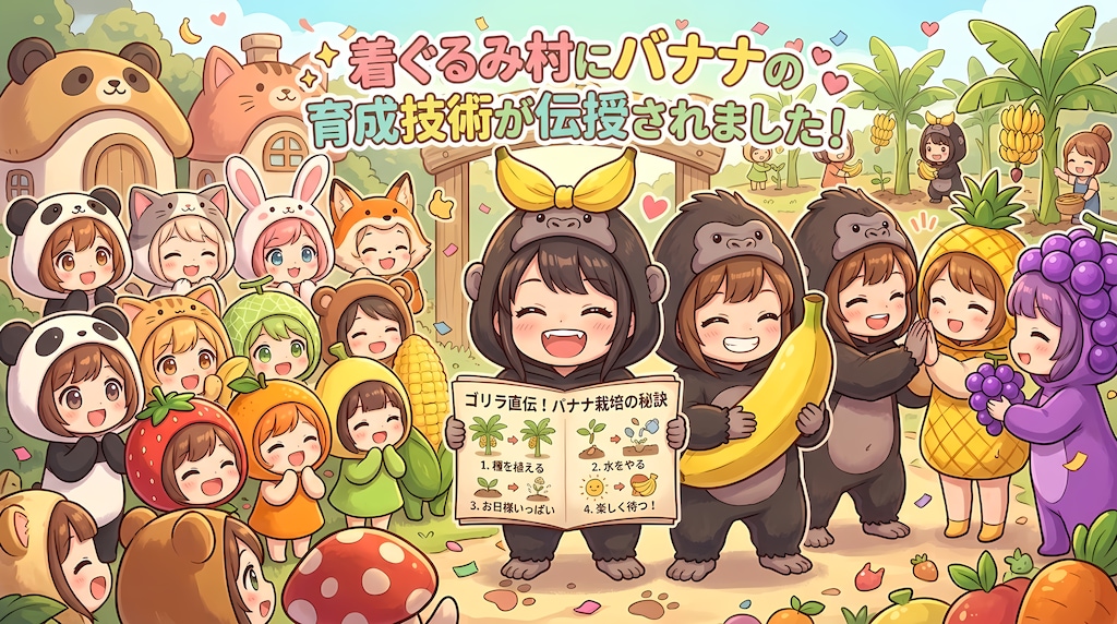 ゴリラの着ぐるみを着たお姉さん達のお話