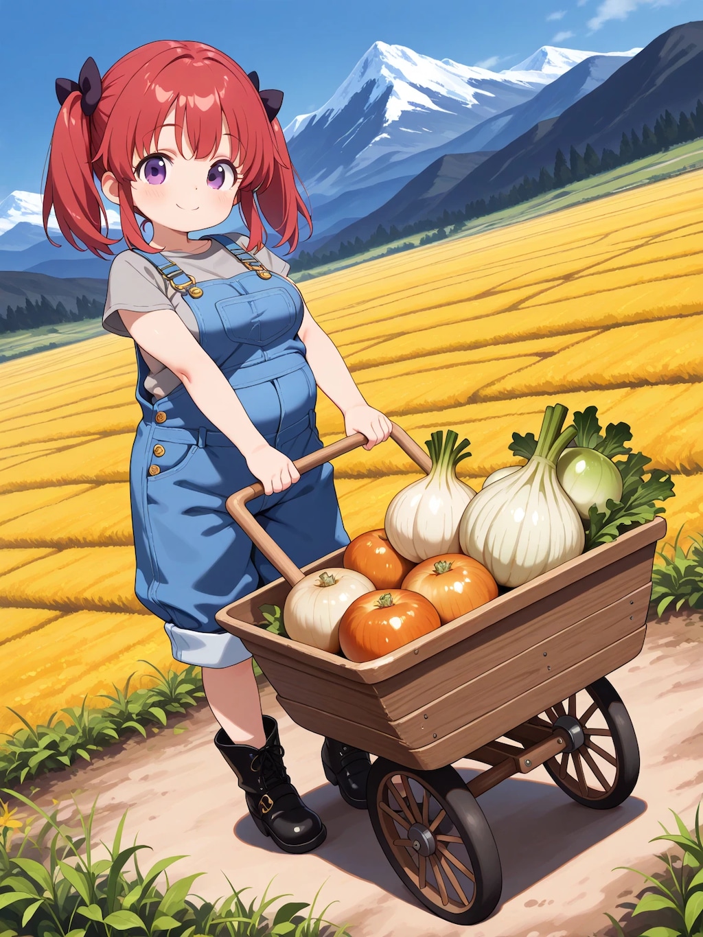 らぶりーがーるずの農業体験7
