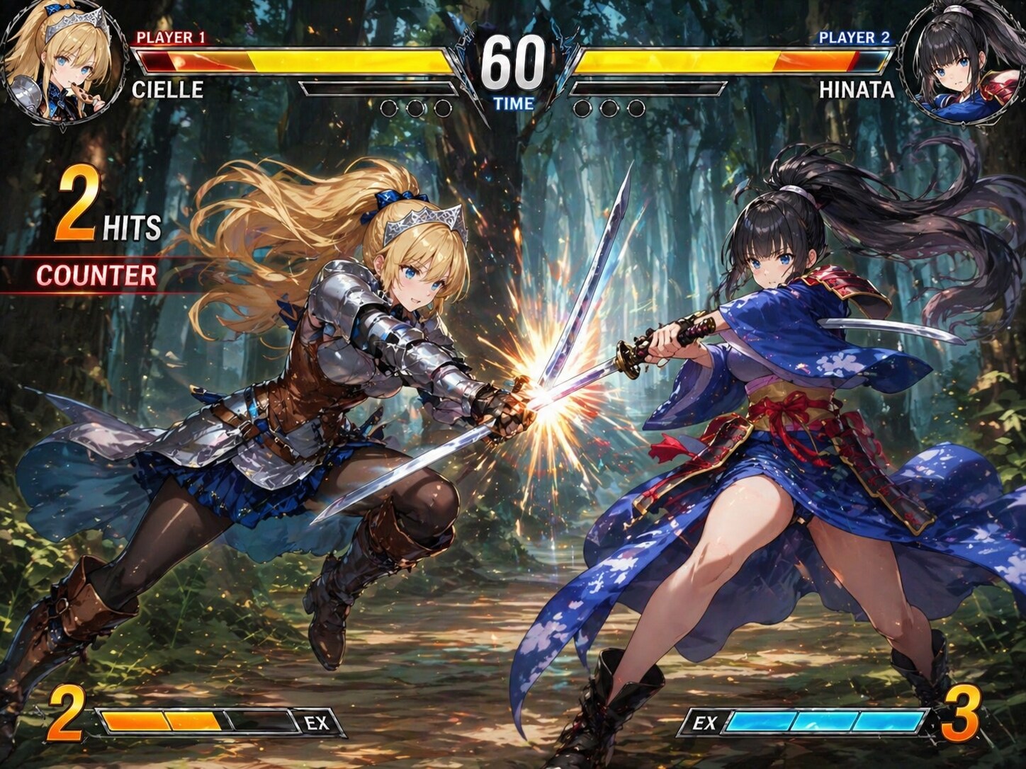 格闘ゲーム【ポニテソードファイター！】