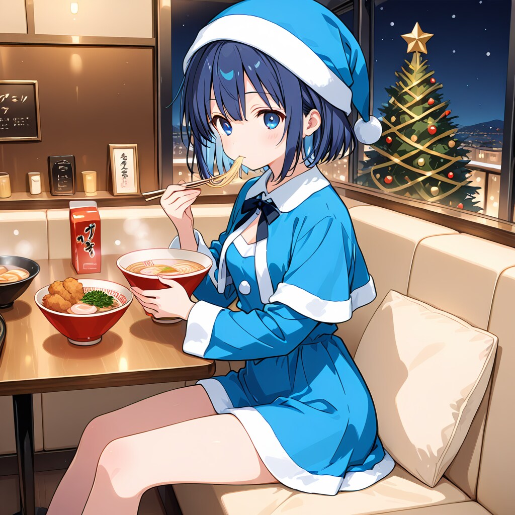 かおりちゃん　クリスマスもラーメン | の人気AIイラスト・グラビア