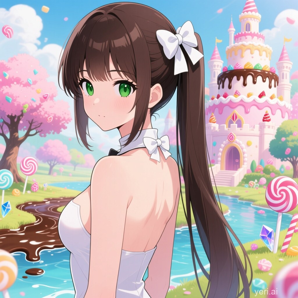 お菓子の国に迷い込んだ少女
