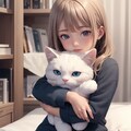 ねこちゃん大好き美少女 2枚目