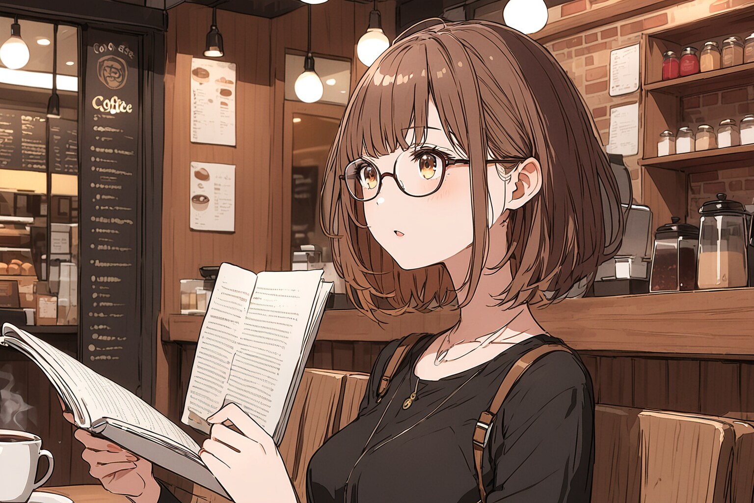 読書カフェ | の人気AIイラスト・グラビア
