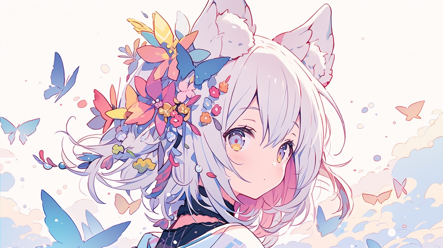 花蝶の囁きに導かれて | の人気AIイラスト・グラビア