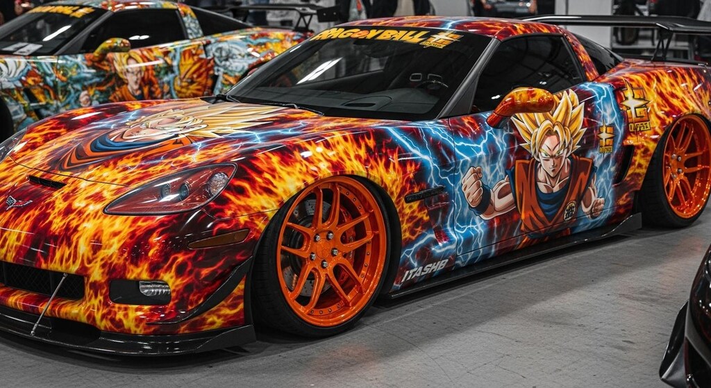 ドラゴンボール痛車コルベット