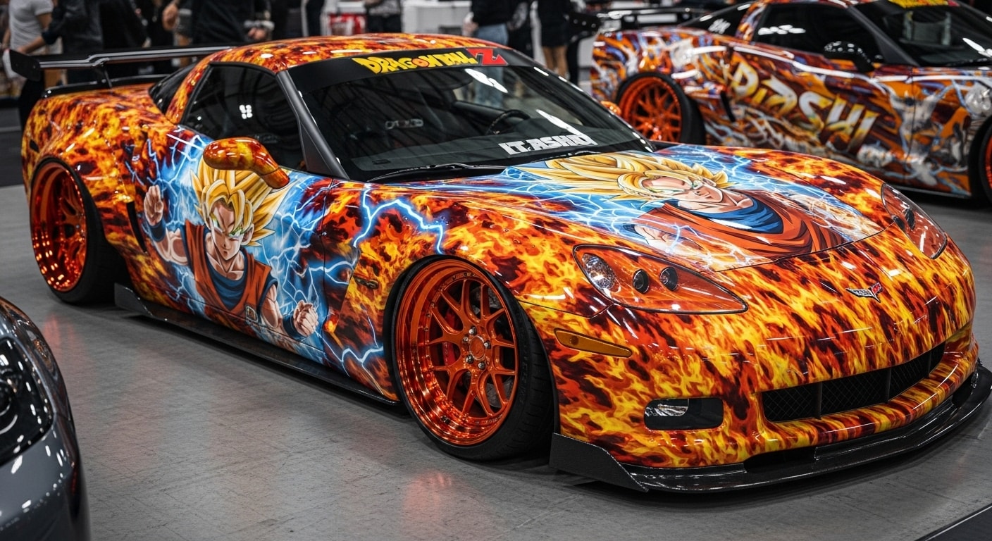 ドラゴンボール痛車コルベット | の人気AIイラスト・グラビア