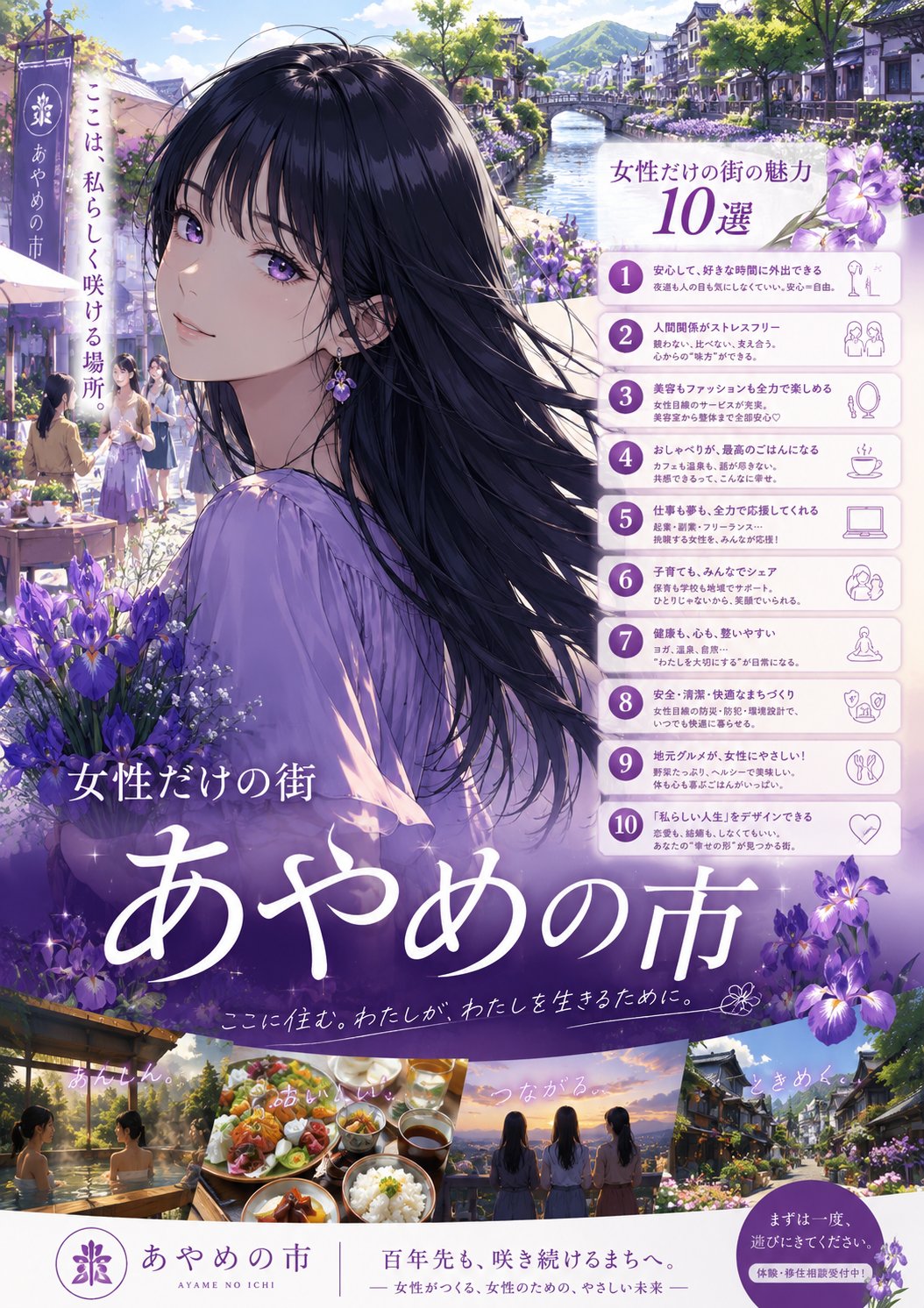 女性だけの街「あやめの市」４