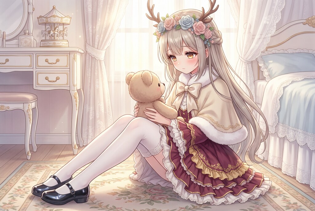 鹿角夢見る薔薇冠