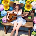💕🌻アコギ女子🌻💕 4枚目