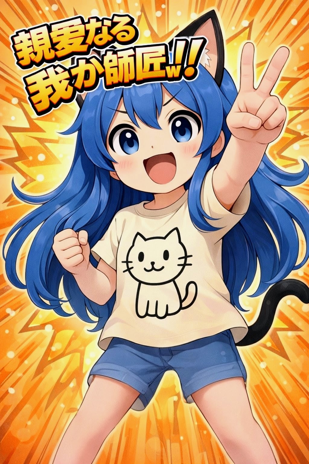 親愛なる我がねこなみ師匠🤣w | の人気AIイラスト・グラビア