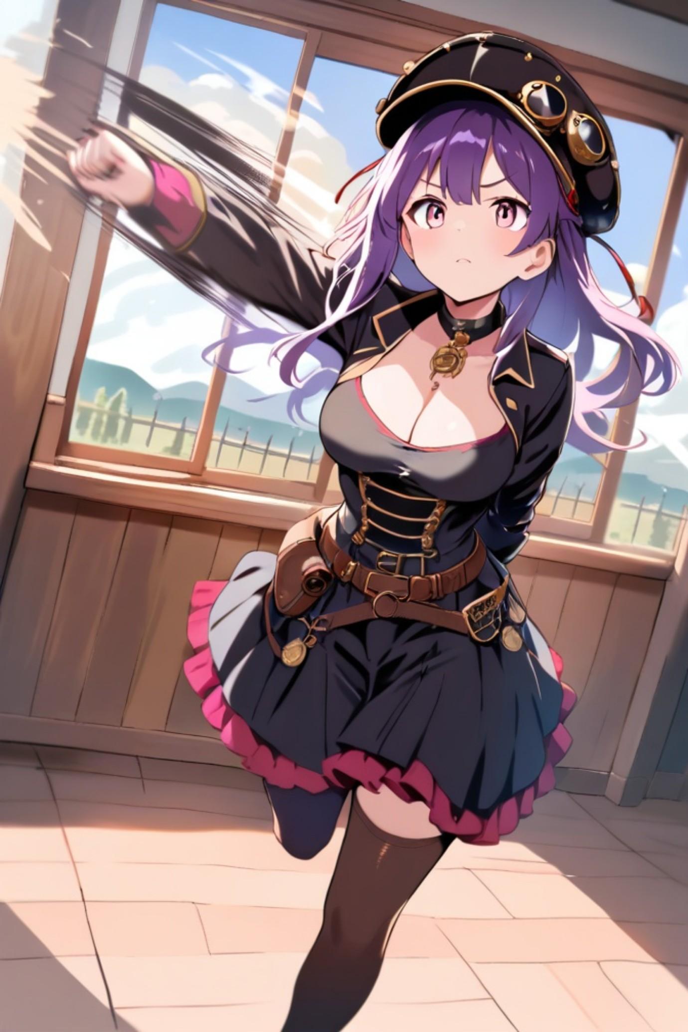 紫髪ちゃん | の人気AIイラスト・グラビア