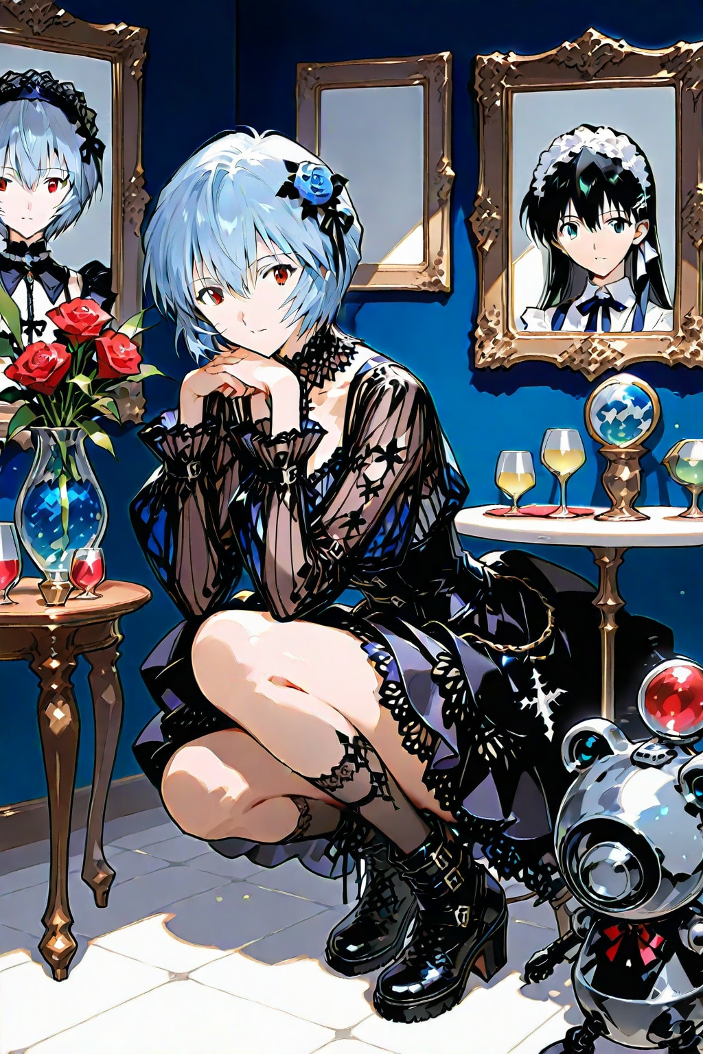 綾波レイ、ゴシック風ファッションを着てみた