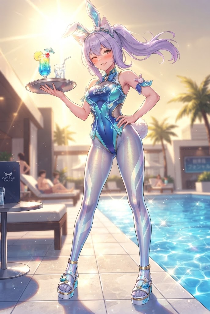 ラウンジプールのバニーシス