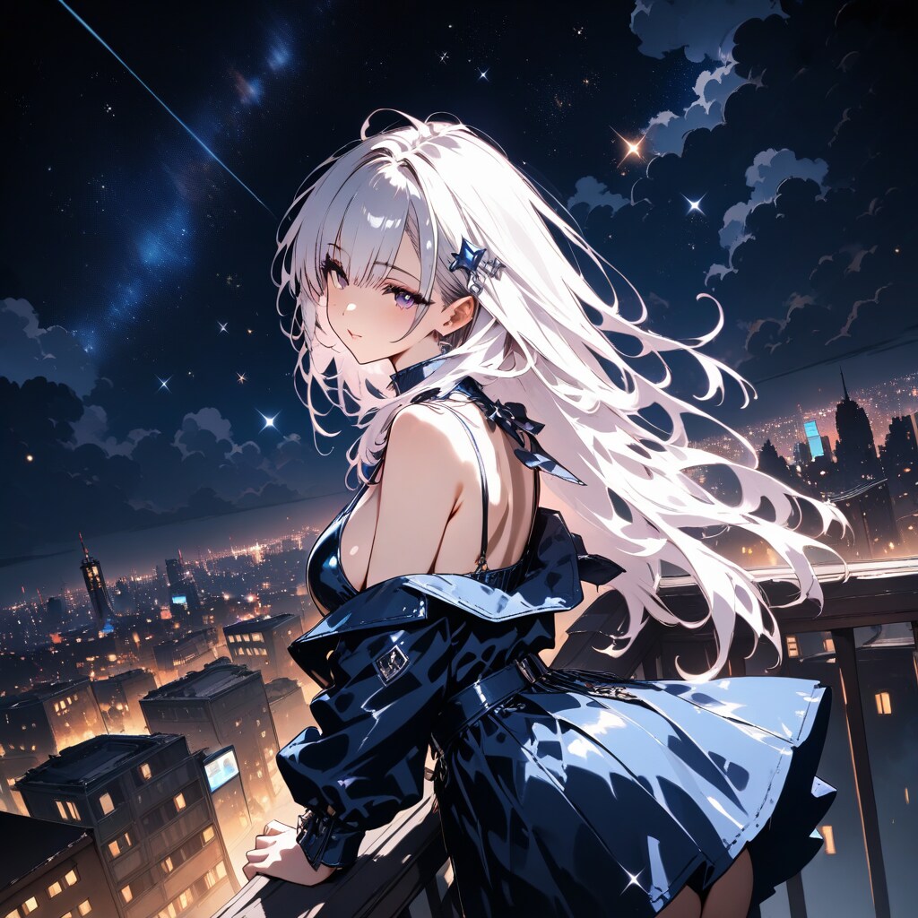 星空の街並み