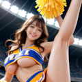 露出チアガール04 2枚目