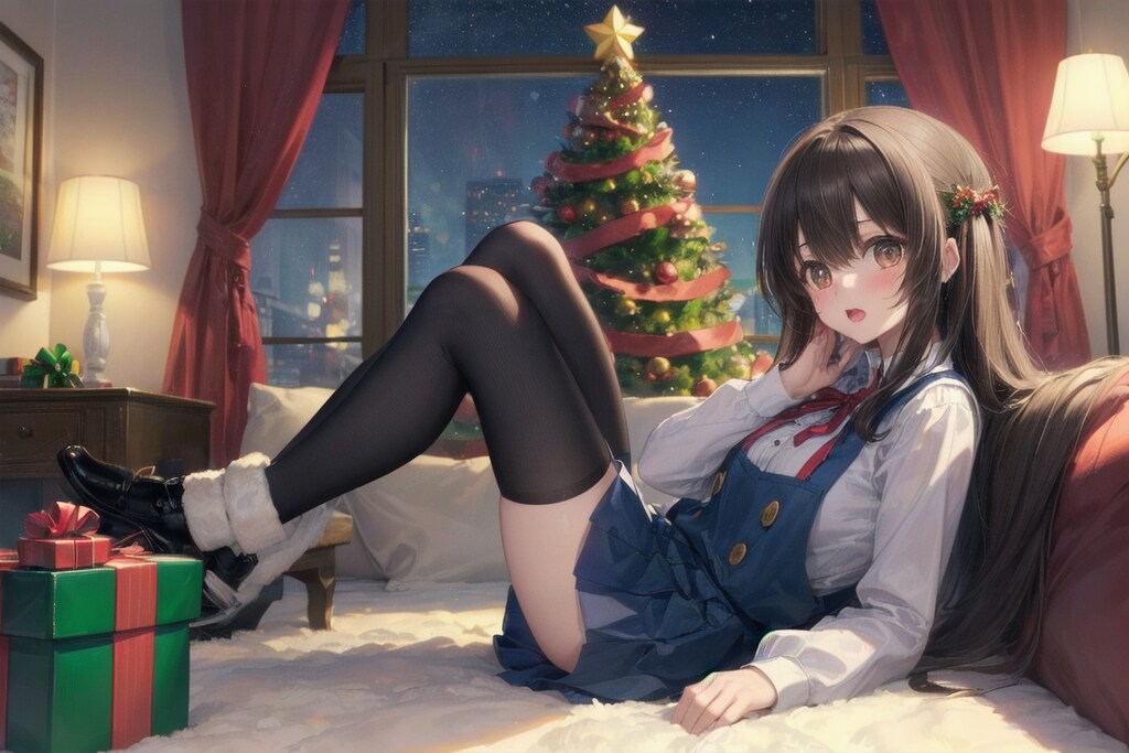 cute eye、 愛華「クリスマスツリーのあるお部屋」