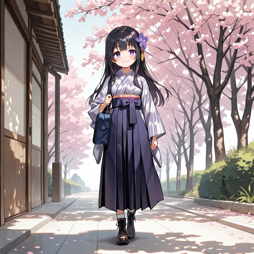 着物娘も入学します。