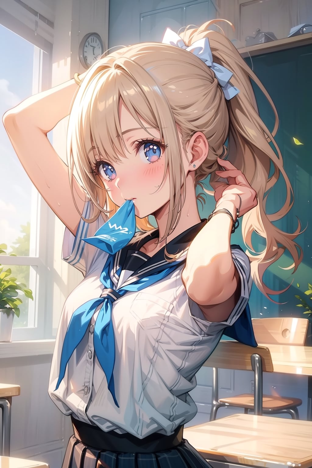 TOPAZ:hair tying | の人気AIイラスト・グラビア