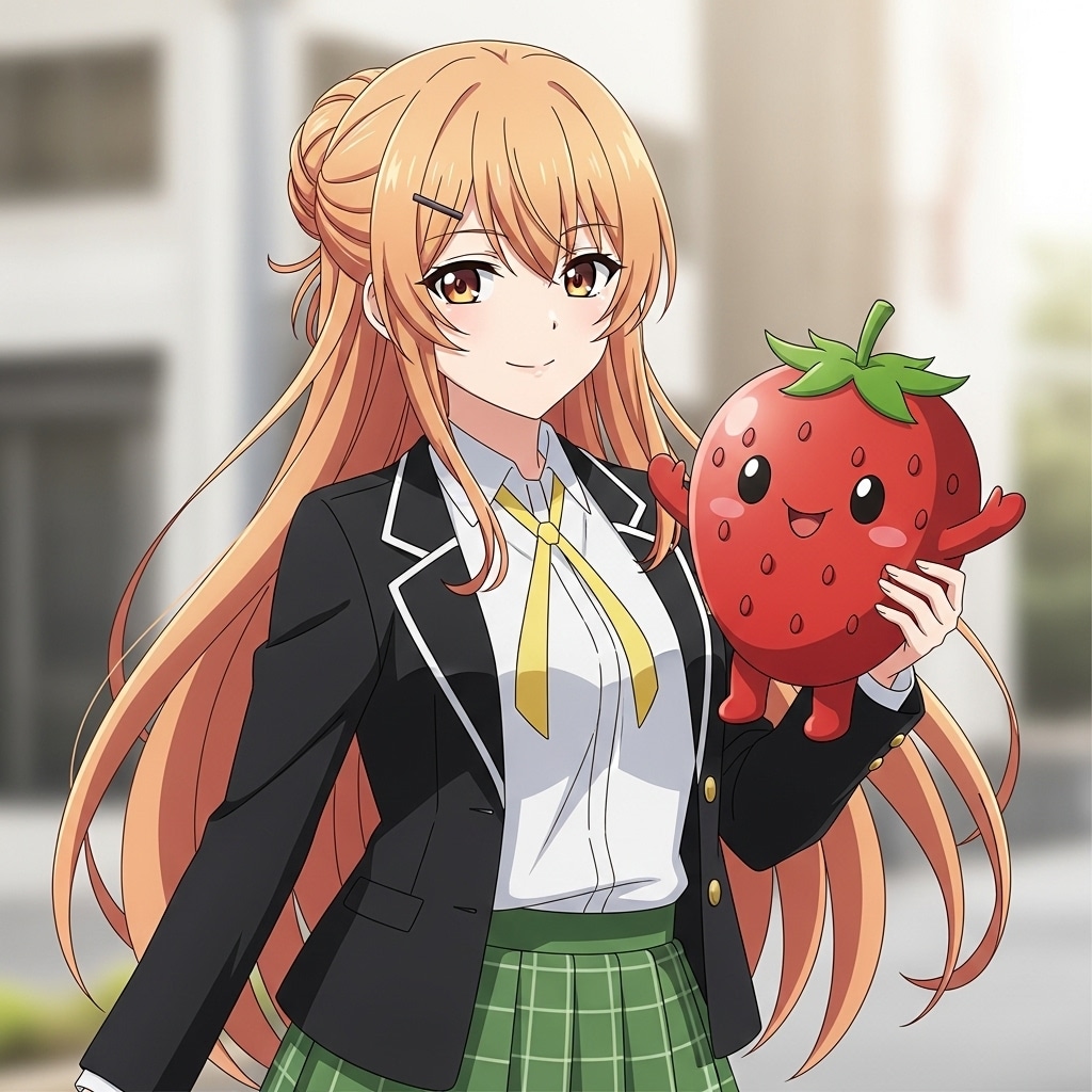 万里奈ちゃんと イチゴほうくん