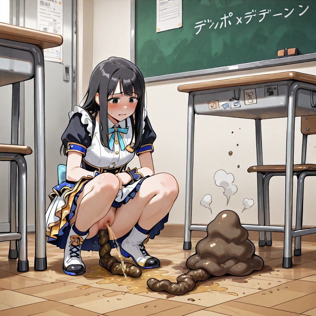 アイドルの教室楽屋での粗相