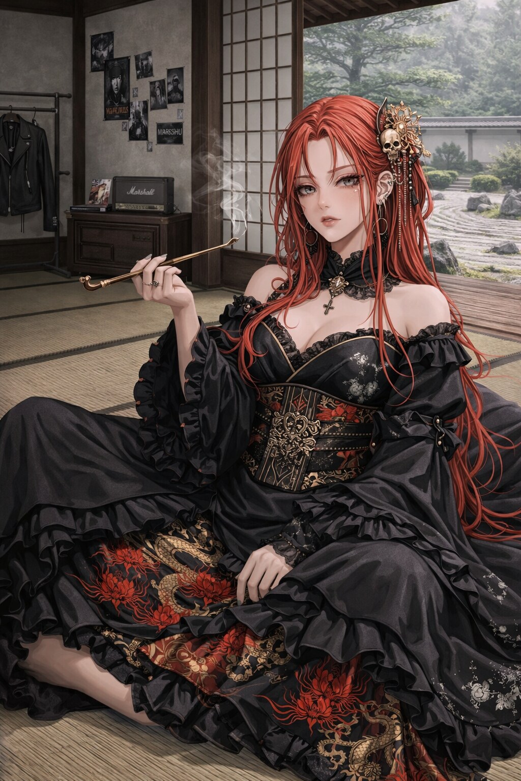 十朱リラは、伝統を黒く塗り潰す。
