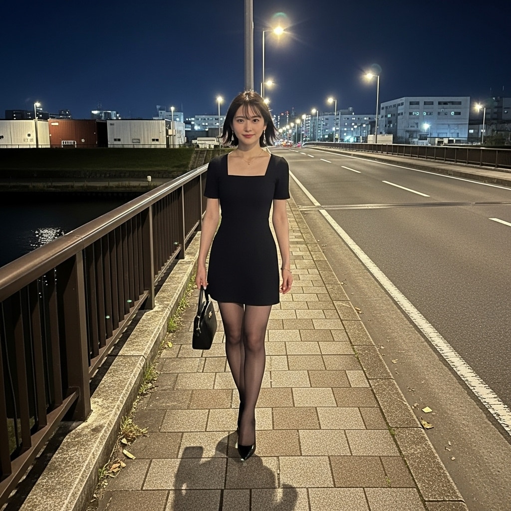 閑散としたマンション群　さみしいね