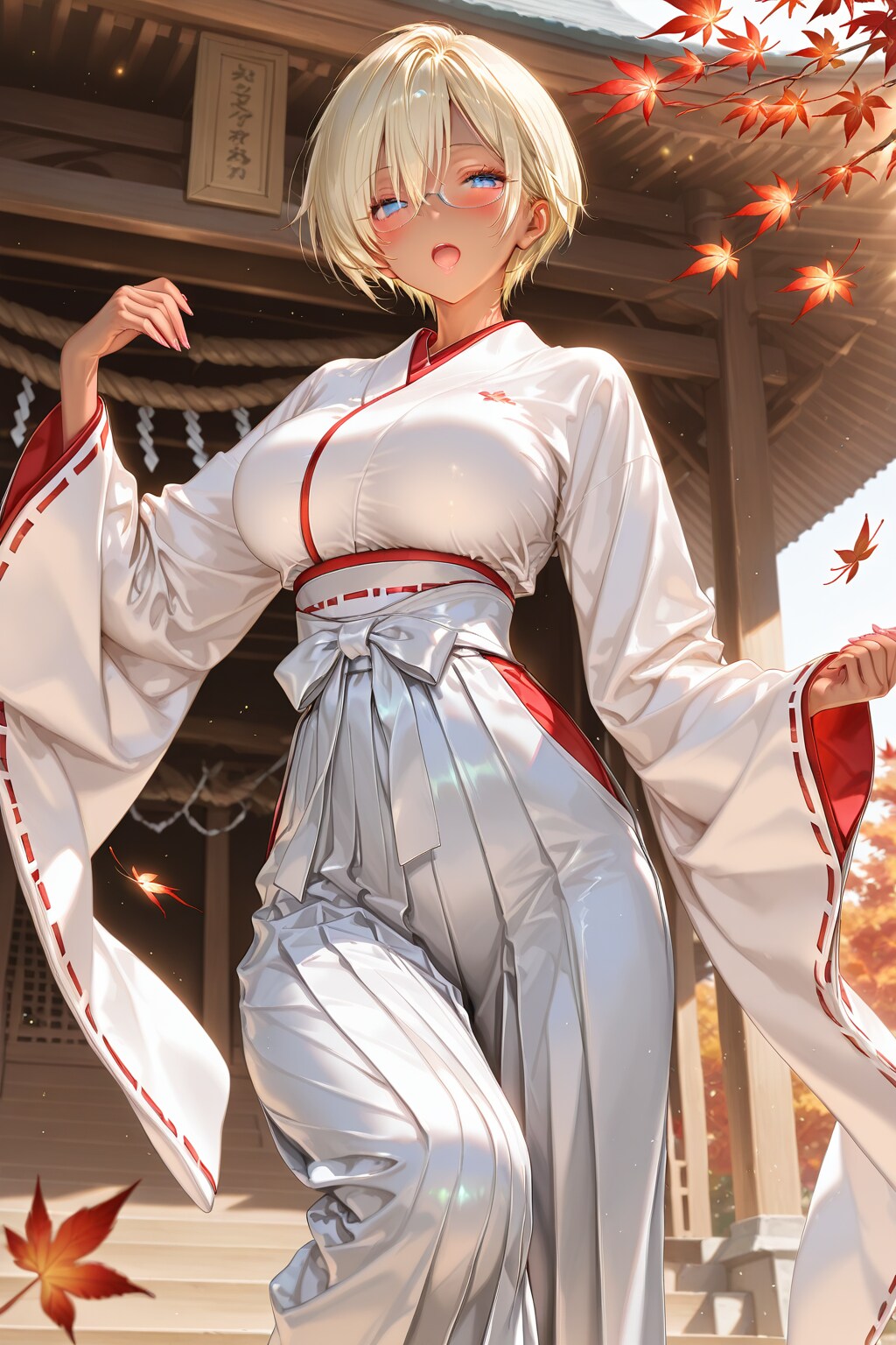 先輩！白巫女はどうですか♡