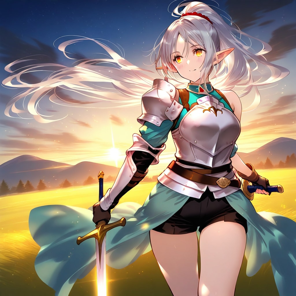 夕日とレカルト