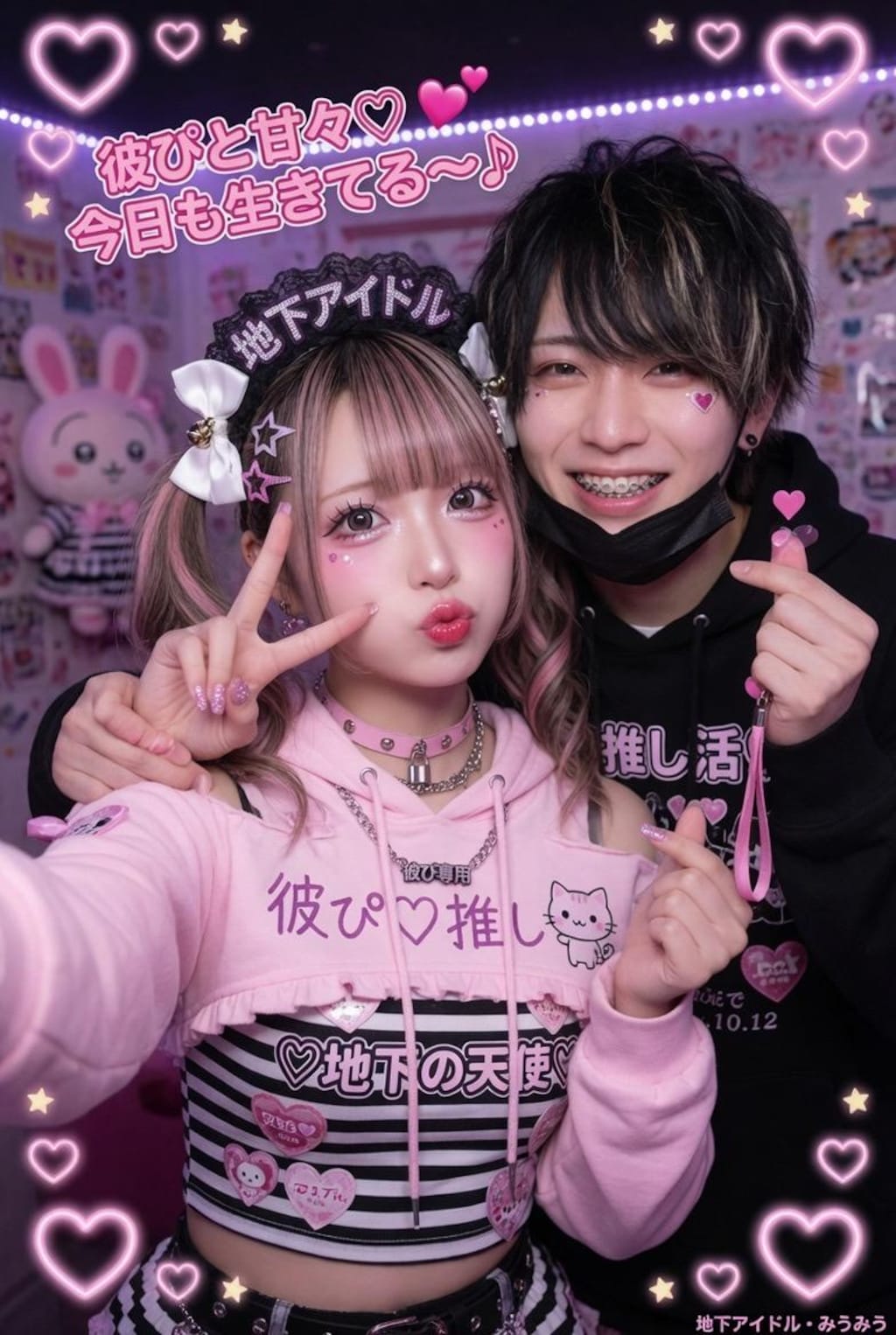 地下アイドル？彼ぴと自撮り