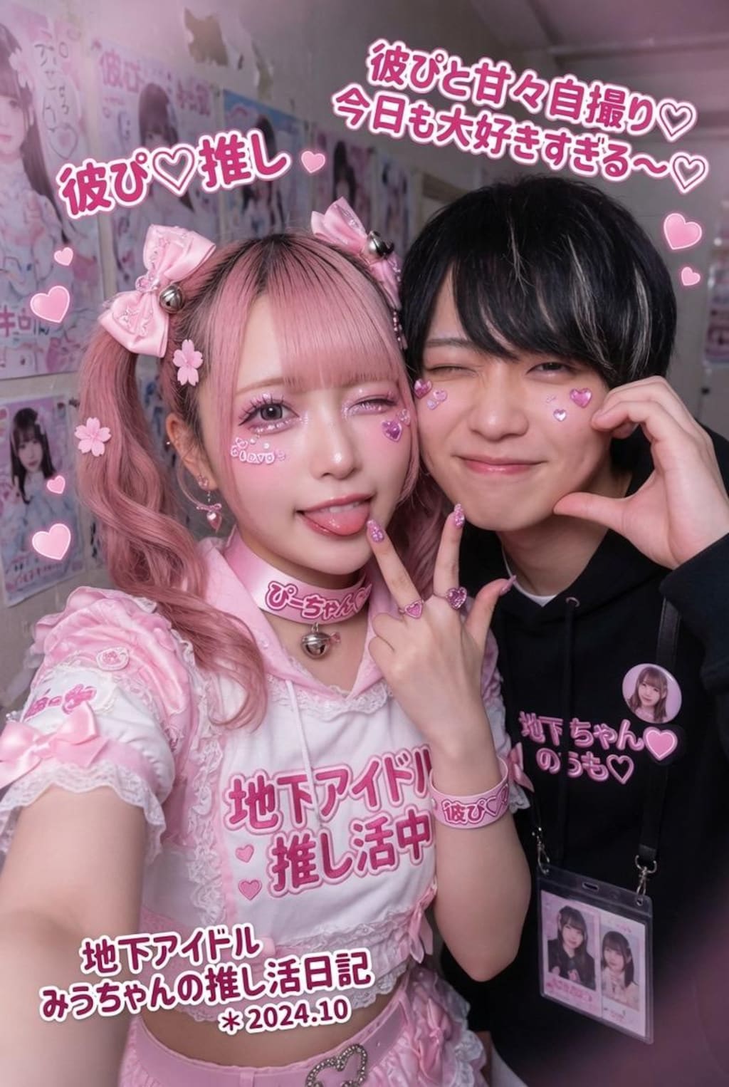 地下アイドル？彼ぴと自撮り