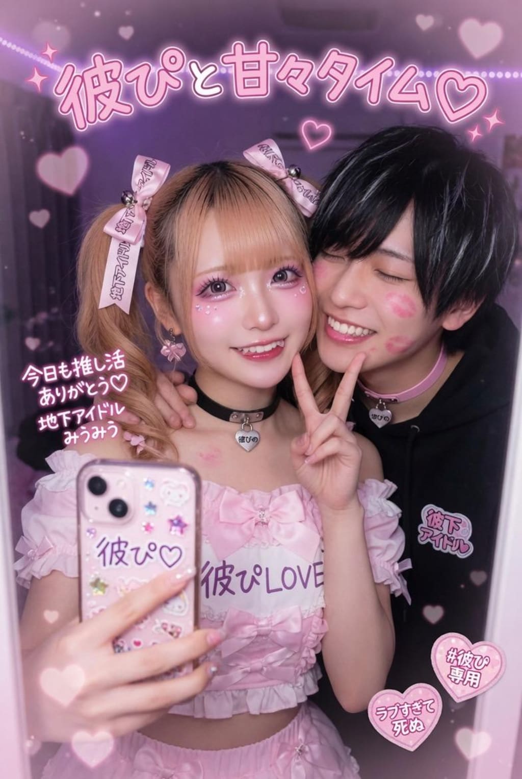 地下アイドル？彼ぴと自撮り