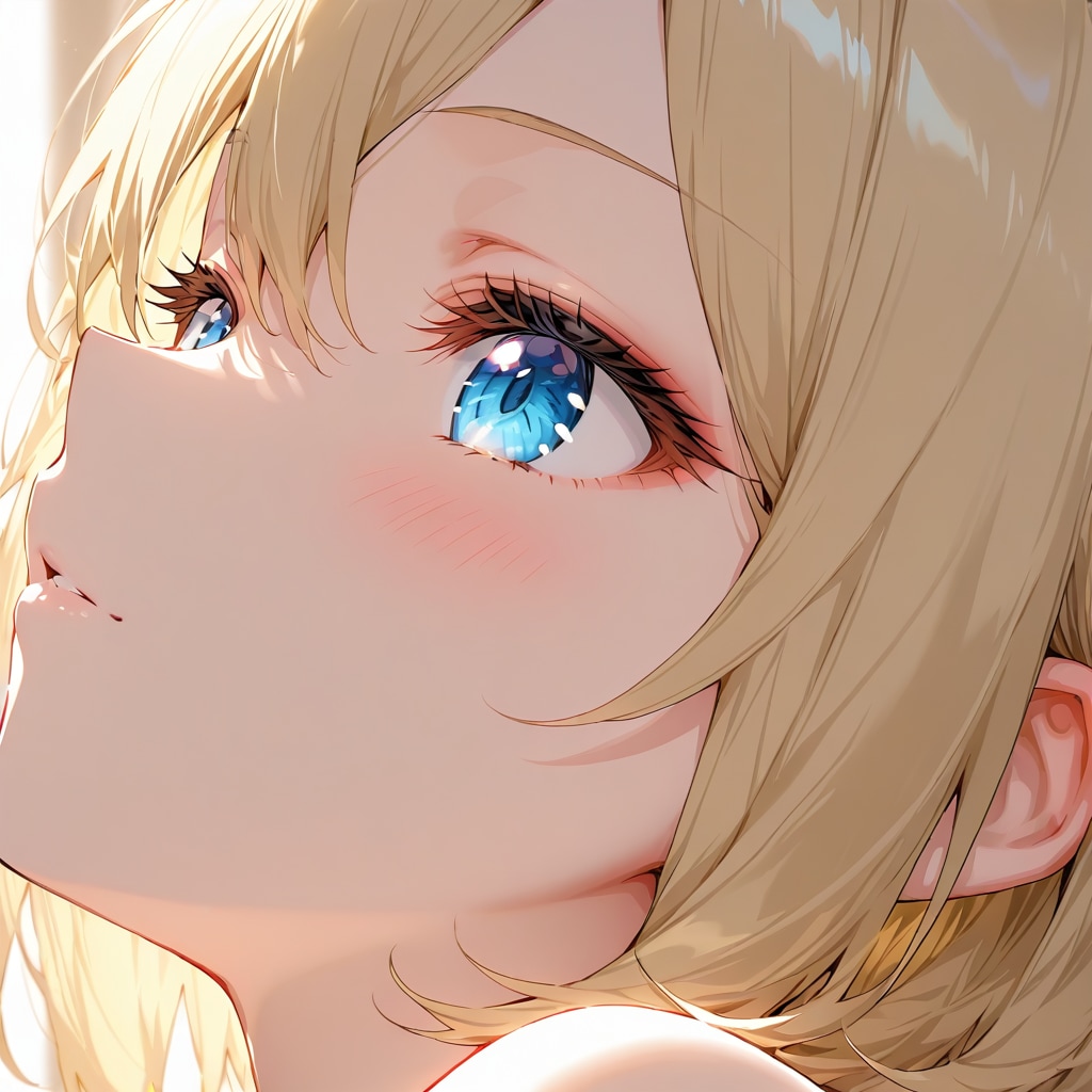 「習作」顔のクローズアップ　by #QILIN Ver. | の人気AIイラスト・グラビア